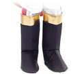Cubrebotas negras con ribete dorado Infantil