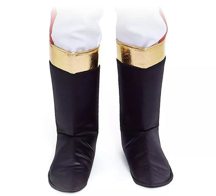 Cubrebotas negras con ribete dorado para adultos