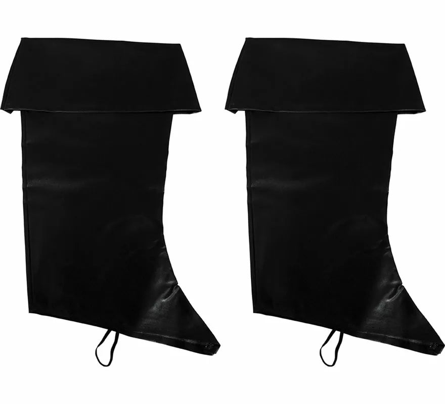 Par de Cubrebotas negras de 50 cm infantil