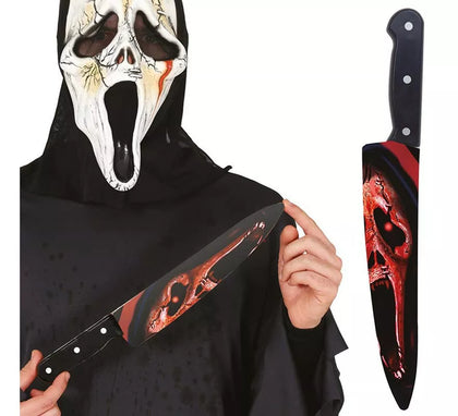 Cuchillo Asesino Ensangrentado 37 cm