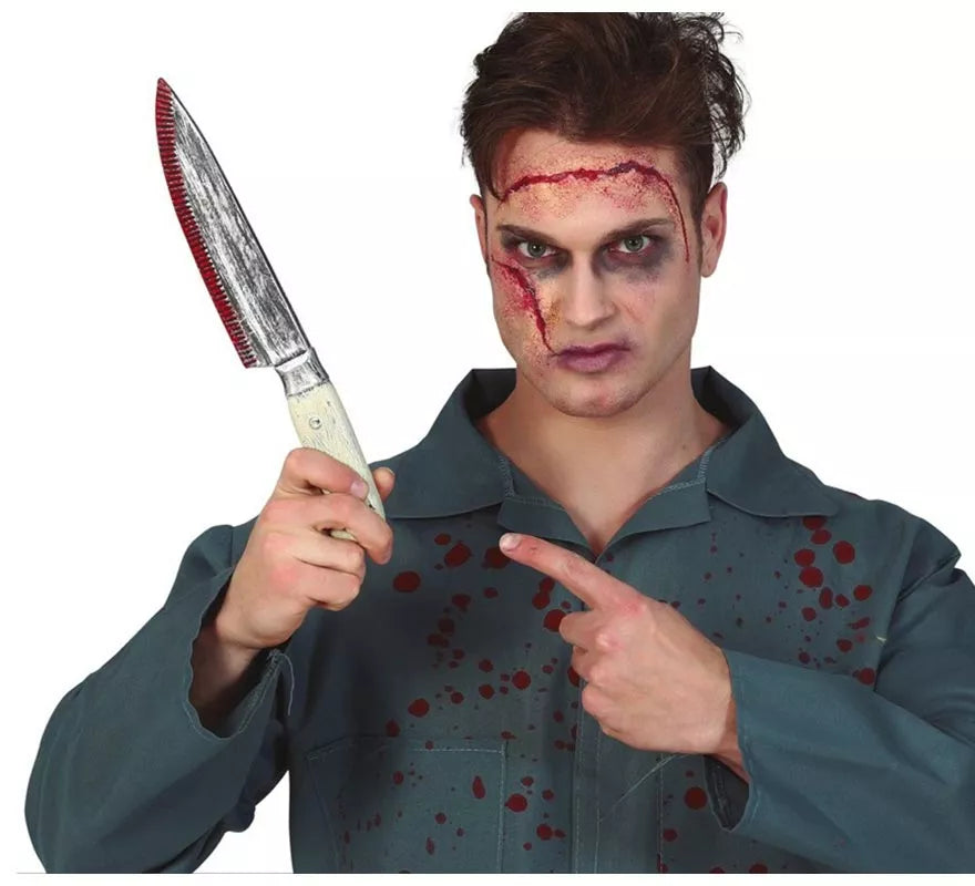 Cuchillo de Cocina con Sangre de 33 cm