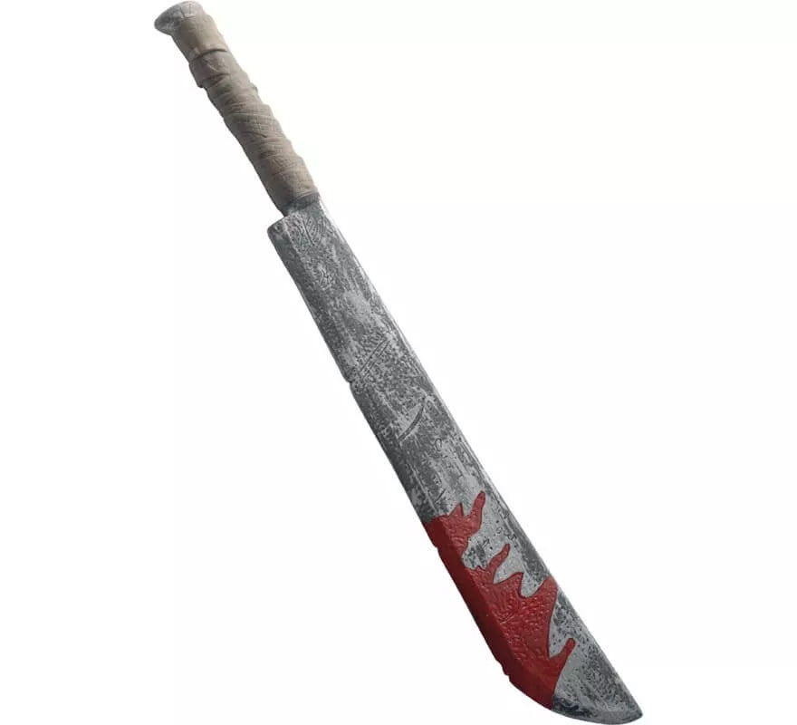 Translation missing: en.Cuchillo largo con manchas de sangre 74cm