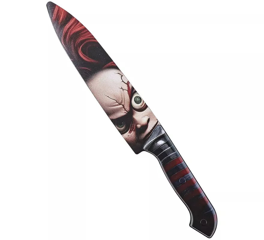 Cuchillo Muñeco Diabólico de 30,7x4,2 cm