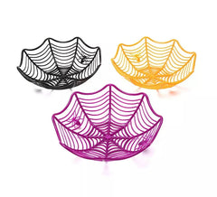 Bowl with Spider and Net in assorted colors of 28 cm