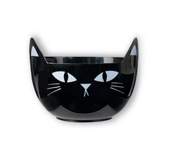 Black Cat Bowl with Ears 22x17 cm