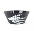 Cuenco Mano esqueleto negro de 26x16x11 cm