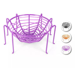 Spiderweb bowl with purple legs in assorted colours 23x10 cm