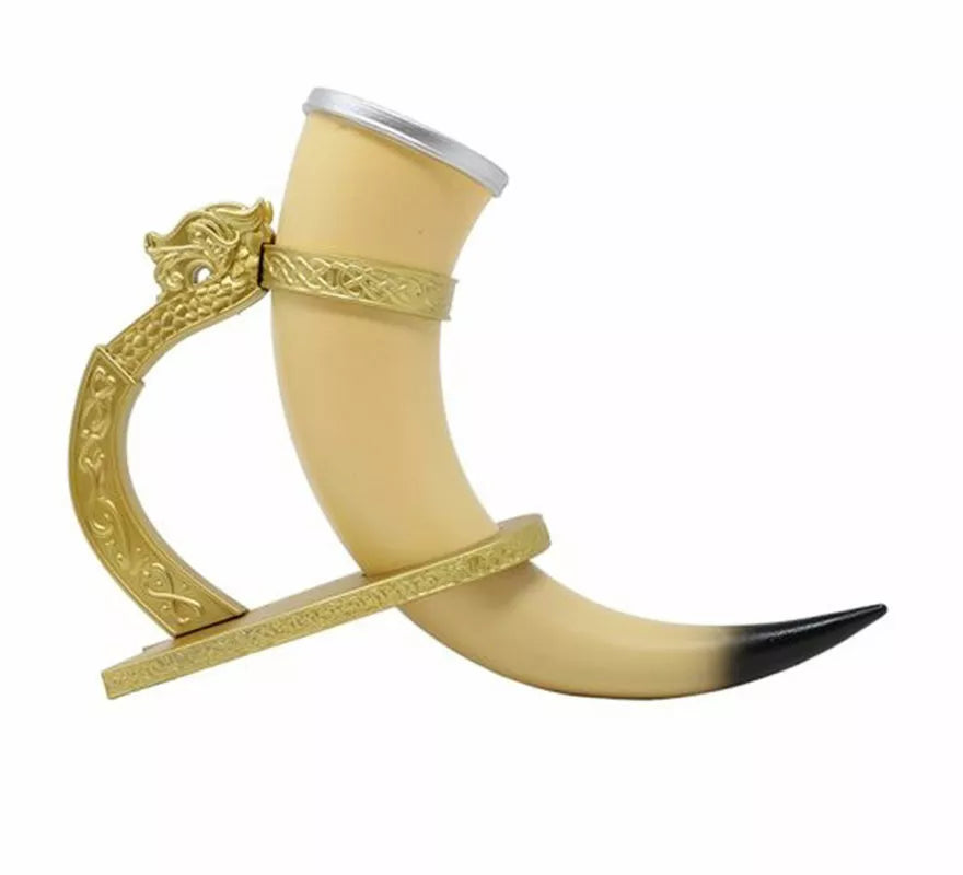 Cuerno de Vikingo con Soporte de 25 cm