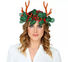 Reindeer Antlers with Mistletoe for adults
