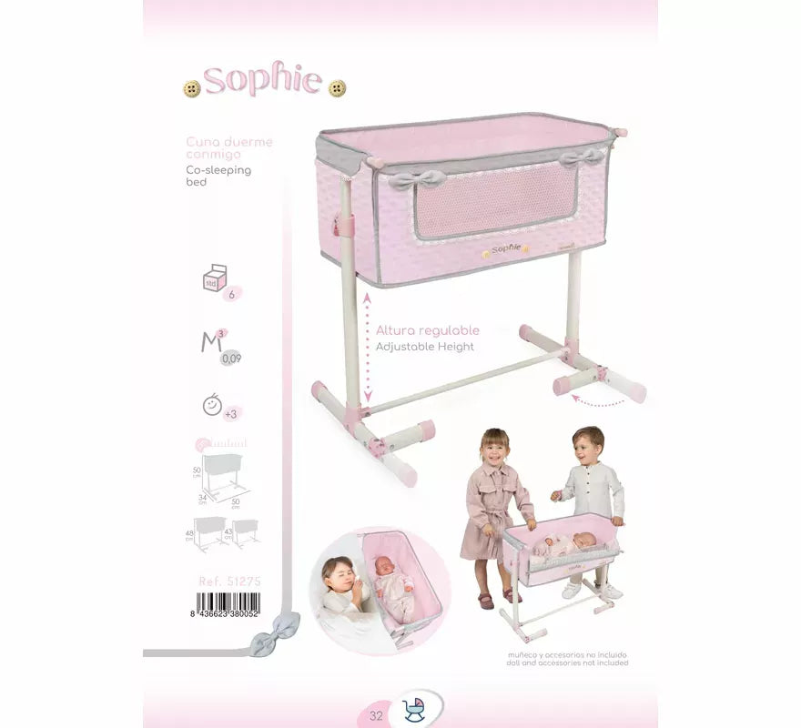Translation missing: en.Cuna Regulable 'Duerme Conmigo' para Muñecas de hasta 48 cm