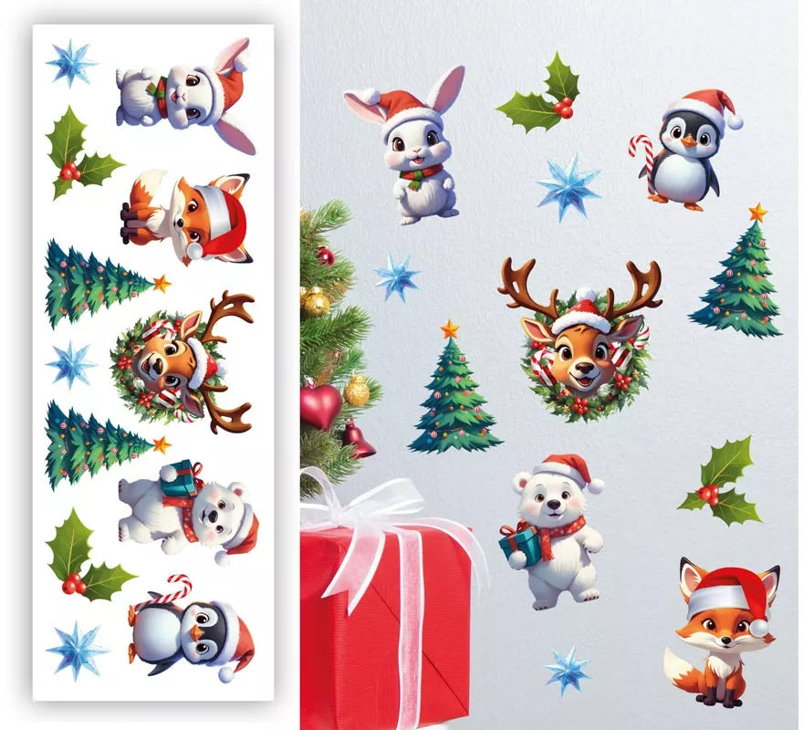 Decoración Adhesivo Pared Navidad de 25x70 cm.