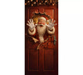 Decoración de Puerta de Papá Noel de 80x180 cm
