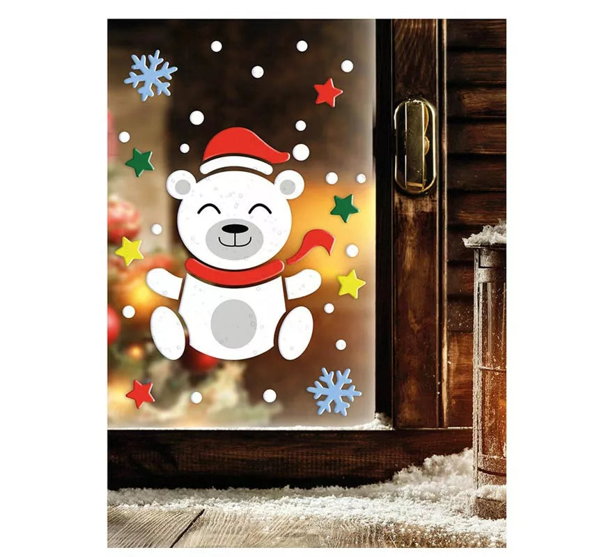 Decoración en Gel de Oso Polar de 20x25 cm