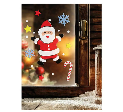 Decoración en Gel de Papá Noel de 20x25 cm