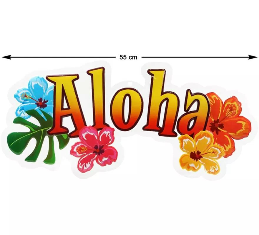 Decoración Fiesta Hawaiana (Aloha) 55 cm