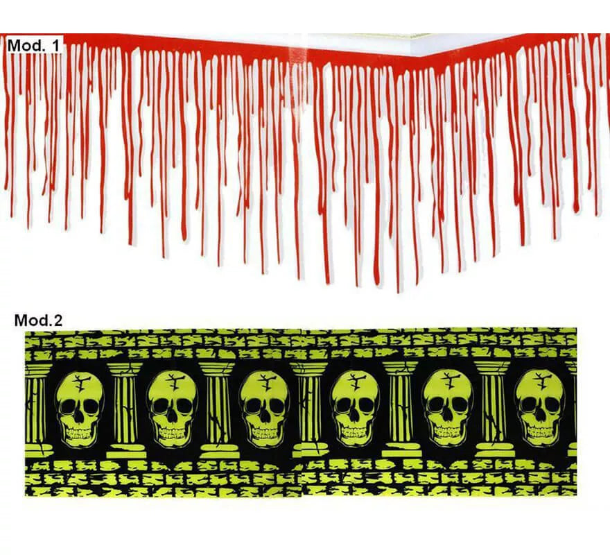 Decoración pared de 7,62 m para Halloween 2 surtidos