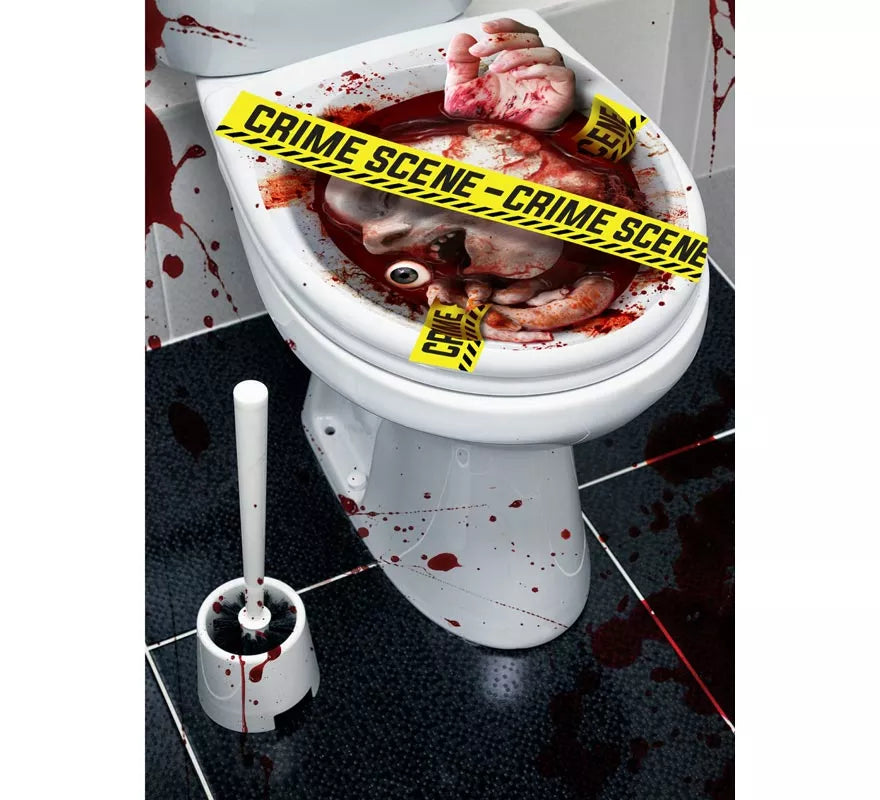 Decoración W.C. ''Crime Scene'' de 30x40 cm