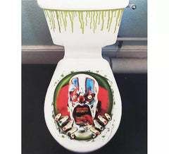 Terrifying toilet decoration for Halloween