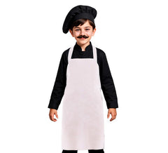 Avental de chef branco clássico infantil