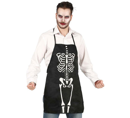 Delantal de Cocina con Estampado de Esqueleto