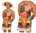 Delantal de Hawaiano musculoso adulto