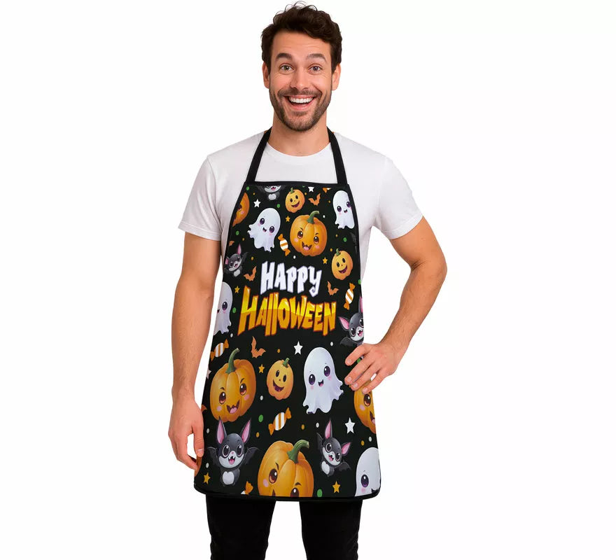 Translation missing: en.Delantal Happy Halloween para adulto