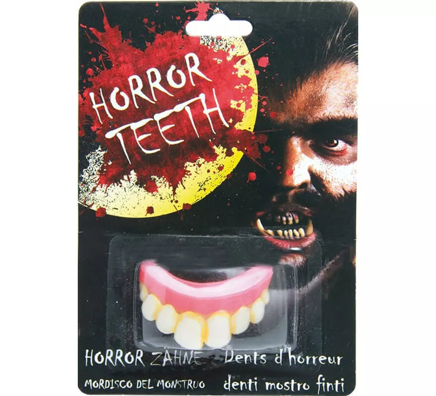 Dentadura con dientes extra grande