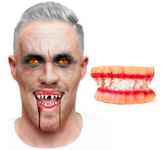Double Denture with Blood for Vampires or Zombies