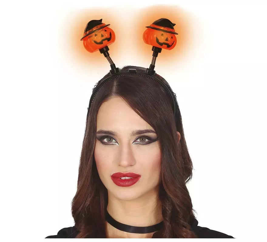 Diadema Calavera o Calabaza con Luz Surtidas