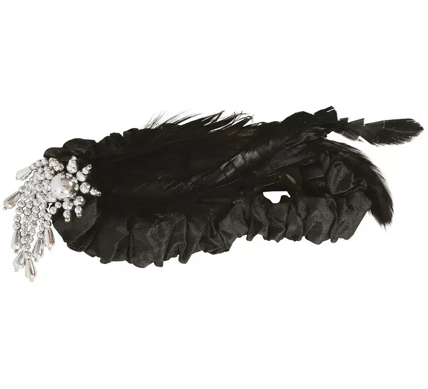 Diadema Charlestón con plumas