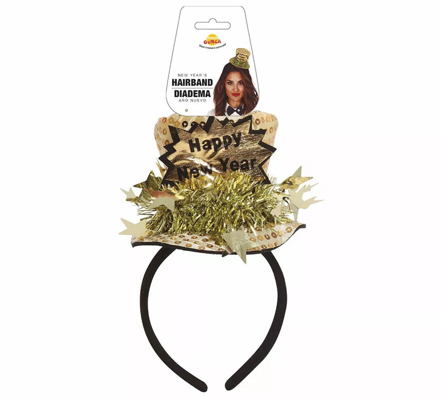 Translation missing: en.Diadema Chistera 'Happy New Year' Plata y Oro Surtidos