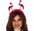 Diadema con 2 Flamencos y Marabú