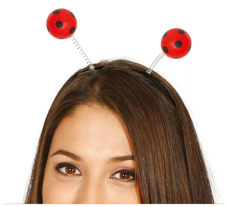 Diadema con bolas de Mariquita