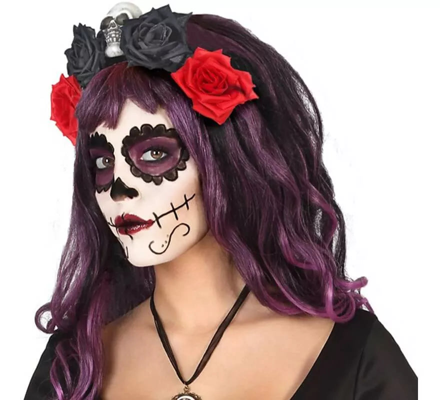 Translation missing: en.Diadema con Calavera y Flores