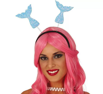 Diadema con Colas de Sirena Azul