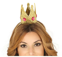 Diadema con Corona Dorada