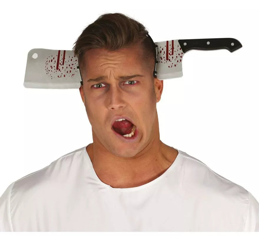 Diadema con Cuchillo Carnicero y Sangre