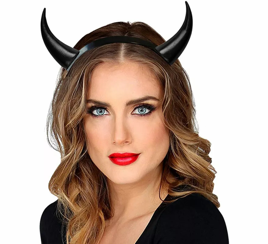 Diadema con Cuernos de Diablo en varios colores