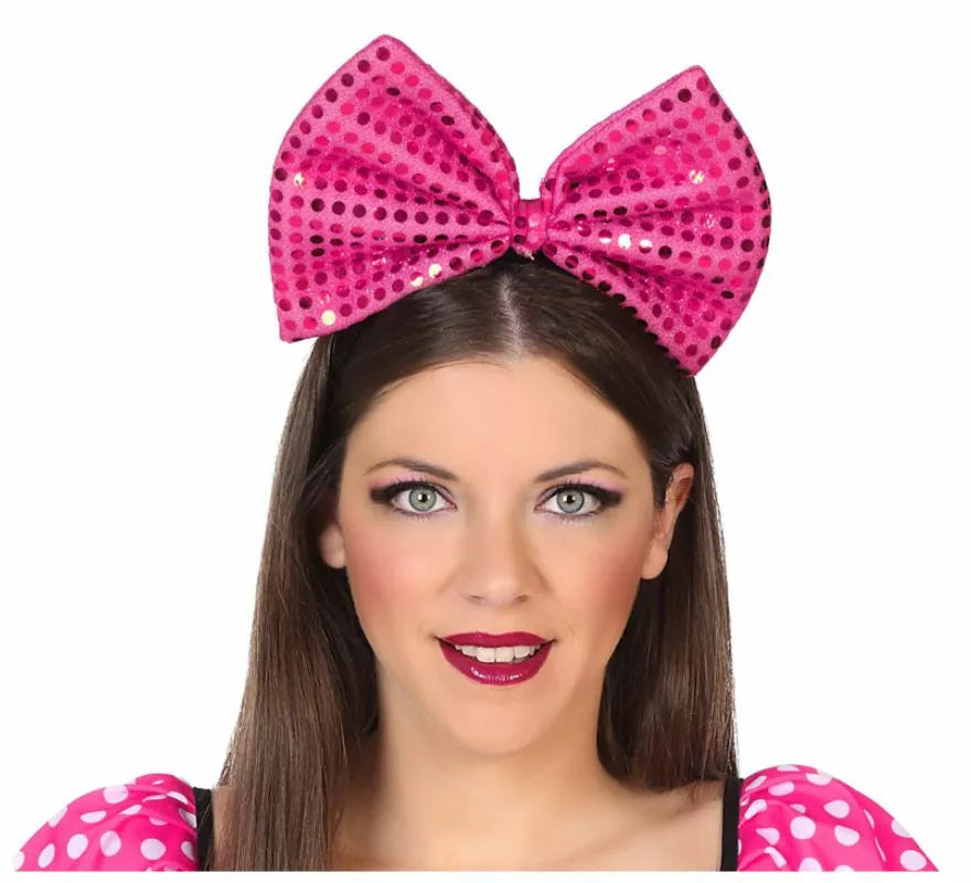 Diadema con Lazo y Lentejuelas en 4 colores