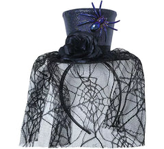 Headband with Mini Hat and Veil