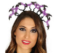 Diadema con Murciélagos Lilas y Negros