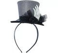 Diadema con Sombrero y Mano Esqueleto