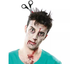 Headband with Nailed Scissors