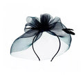 Diadema con Tocado de Viuda lazo negro