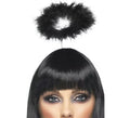 Diadema Corona de Ángel Negro de Marabú