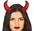 Diadema Cuernos Demonio roja