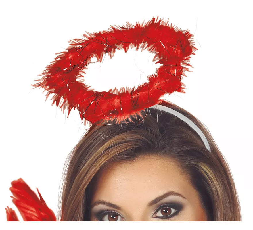 Translation missing: en.Diadema de Ángel Halo con Aureola Roja