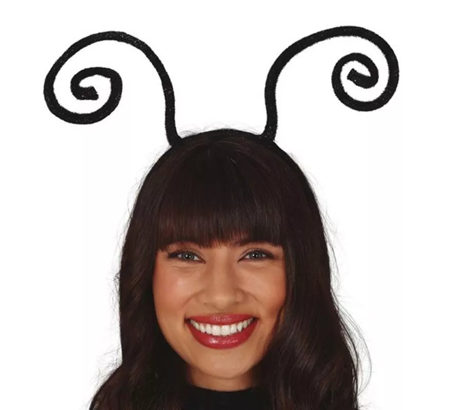 Diadema de Antenas de Insecto Negras