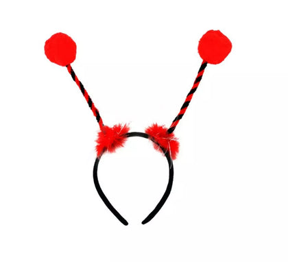 Diadema de Antenas de Mariquita rojo