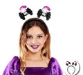 Diadema de Araña Glitter negro y púrpura infantil